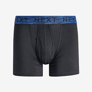 Black Marl Bright Waistband A-Front Boxers 4 Pack
