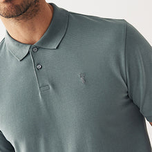 Load image into Gallery viewer, Sage Green Pique Polo Shirt
