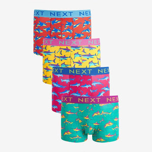 Shark Print Hipsters 4 Pack