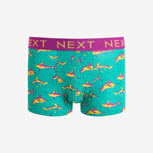 Shark Print Hipsters 4 Pack