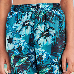 Blue Floral Swim Shorts (3-12yrs)