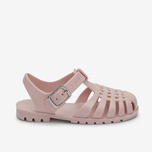 Load image into Gallery viewer, Pink Jelly Fisherman Sandals (Younger Girls)
