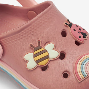 Pink Character Clogs With Ankle Strap (Younger Girls)