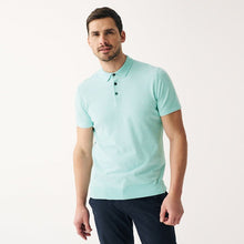 Load image into Gallery viewer, Mint Green Short Sleeved Knitted Polo Shirt
