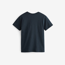 Load image into Gallery viewer, Navy Blue Short Sleeve T-Shirt (3-12yrs)

