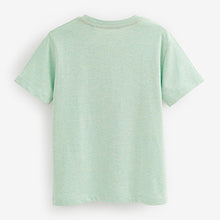 Load image into Gallery viewer, Green Mint Textured Stag Embroidered Short Sleeve T-Shirt (3-12yrs)
