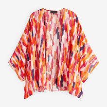 Load image into Gallery viewer, Pink Water Colour Print Kimono
