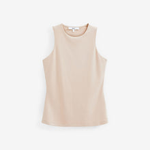 Load image into Gallery viewer, Nude Fitted Seamless Round Neck Stretch Vest
