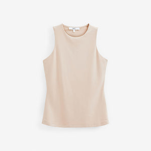 Nude Fitted Seamless Round Neck Stretch Vest