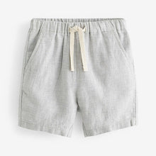 Load image into Gallery viewer, Grey Linen Blend Shorts (3mths-6yrs)

