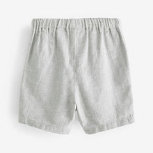 Load image into Gallery viewer, Grey Linen Blend Shorts (3mths-6yrs)

