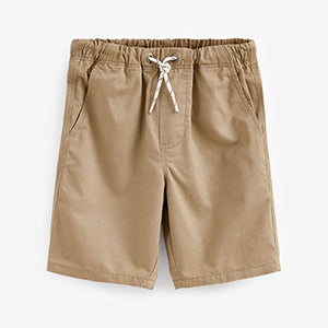 Neutral/Tan Pull-On Shorts (3-12yrs)