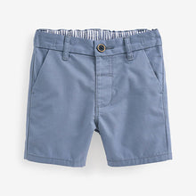 Load image into Gallery viewer, Mid Blue Chino Shorts (3mths-6yrs)
