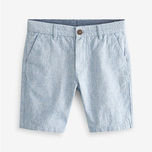 Load image into Gallery viewer, Light Blue Chino Shorts With Linen (3-12yrs)

