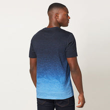 Load image into Gallery viewer, Navy Blue Stag Dip Dye T-Shirt
