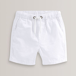 White Pull-On Shorts (3mths-6yrs)