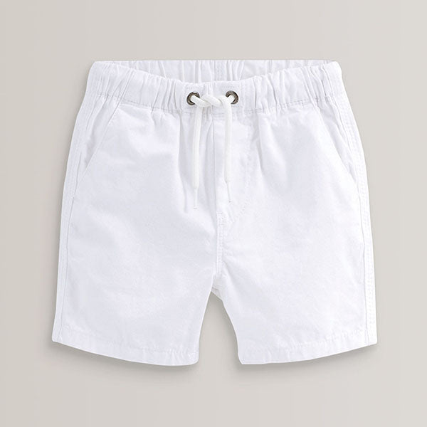 White Pull-On Shorts (3mths-6yrs)