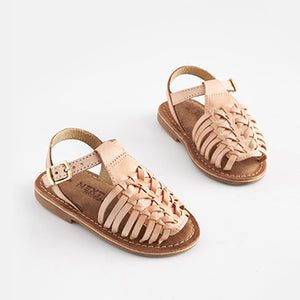 Cream Gladiator Sandals (Younger Girls)
