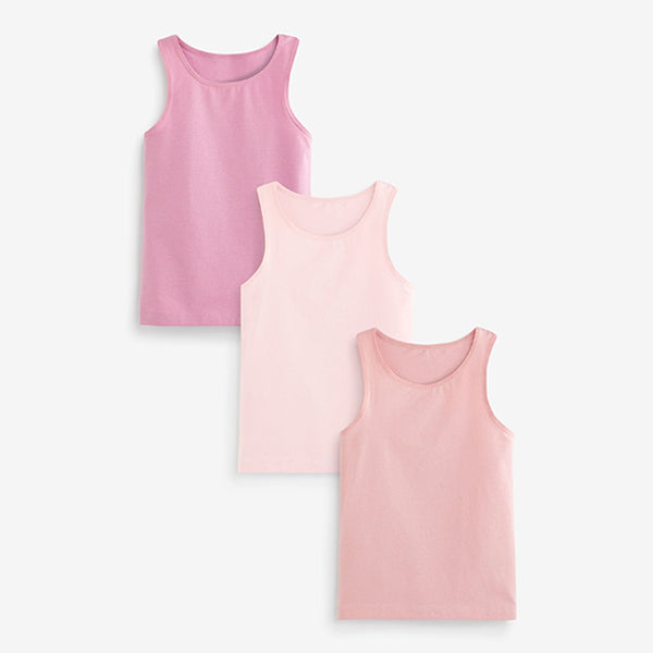 Pink Vests 3 Pack (1.5-8yrs)
