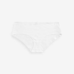 White Short Cotton Rich Knickers 4 Pack