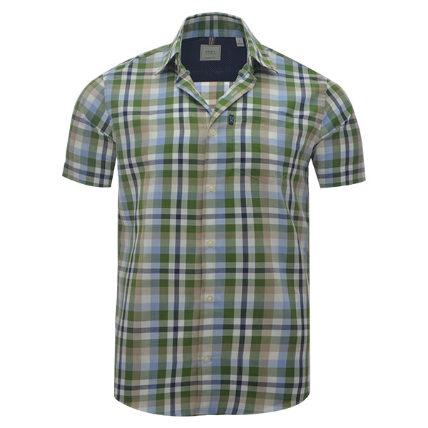 Dark Green Short Sleeve Oxford Shirt