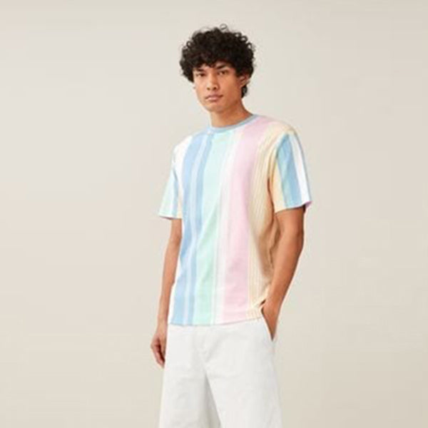 Pastel Vertical Stripe T-Shirt