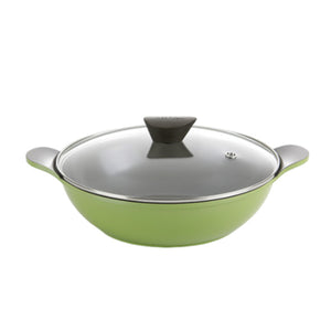 Amie Wok with Lid 28cm