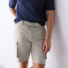 Load image into Gallery viewer, Stone Belted Ripstop Cargo Shorts
