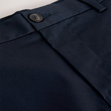 Load image into Gallery viewer, Blue Navy Straight Fit Stretch Chino Shorts
