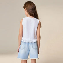 Load image into Gallery viewer, White Sleeveless Waistcoat (11-12yrs)
