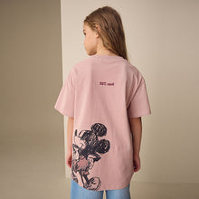 Load image into Gallery viewer, Pink Mickey Mouse Oversized License Graphic T-Shirt (6yrs)
