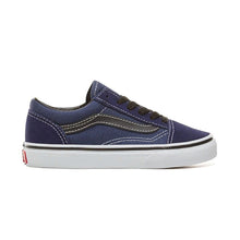 Load image into Gallery viewer, VANS OLD SCHOOL BLUE/BLACK KIDS SHOES
