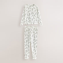 Load image into Gallery viewer, Monochrome Long Sleeve Gift Wrap Pyjamas
