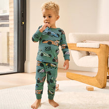 Load image into Gallery viewer, Green Race Car Snuggle Fit Single Pyjamas (1.5-7yrs)

