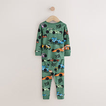 Load image into Gallery viewer, Green Race Car Snuggle Fit Single Pyjamas (1.5-7yrs)
