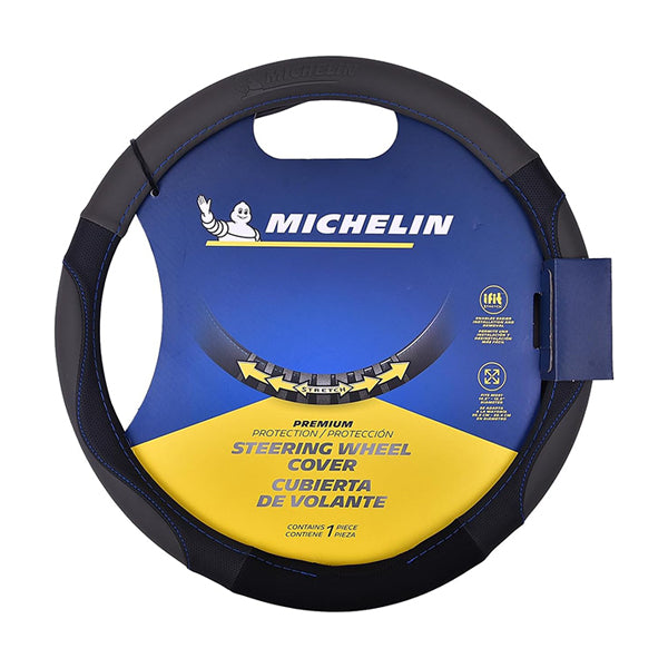 Michelin Steering Wheel Cover Blue Stitch