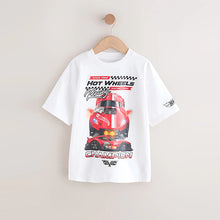 Load image into Gallery viewer, White Hot Wheels Short Sleeve T-Shirt (5-12yrs)
