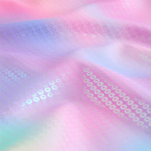 Load image into Gallery viewer, Pink Rainbow Foil Sequin Scoop Neck Swimsuit (3-11yrs)
