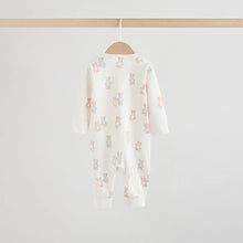 Load image into Gallery viewer, Blue Bear Way Zip Baby Sleepsuits 3 Pack (0-18mths)

