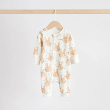 Load image into Gallery viewer, Yellow Spring Character Two Way Zip Baby Sleepsuits 3 Pack (0mths-2yrs)

