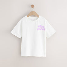 Load image into Gallery viewer, White Oversized Graphic Print T-Shirt (3-12yrs)
