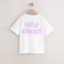 Load image into Gallery viewer, White Oversized Graphic Print T-Shirt (3-12yrs)
