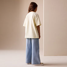 Load image into Gallery viewer, Yellow Nirvana Oversized Graphic T-Shirt (7-12yrs)

