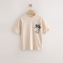 Load image into Gallery viewer, Stone Palm Back Print Short Sleeve Graphic T-Shirt (3-12yrs)
