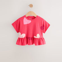 Load image into Gallery viewer, Red Heart Short Sleeve Peplum T-Shirt (3mths-6yrs)
