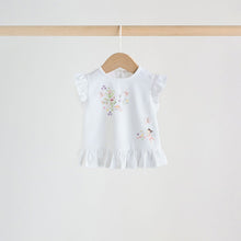 Load image into Gallery viewer, Pink/ Mint/ White Fairy Short Sleeve Top and Leggings Baby Set 6 Piece (0-18mths)
