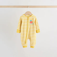 Load image into Gallery viewer, Multi Stripe Baby Sleepsuits 3 Pack (0mths-2yrs)
