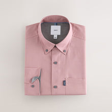 Load image into Gallery viewer, Rose Pink Regular Fit Button Down Easy Iron Oxford Shirt
