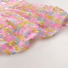 Load image into Gallery viewer, Pastel Pink Angel Sleeve Sequin Party Dress (3-12yrs)
