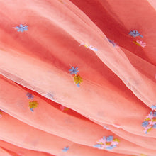 Load image into Gallery viewer, Peach Pink Embroidered Mesh Dress (3mths-6yrs)

